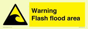 Warning Flash flood area